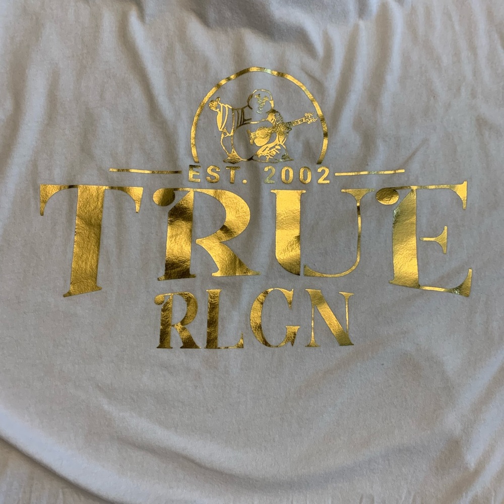 True Religion Shirt Large Runs Medium No Stains Good Quality Condition - Picture 4 of 4